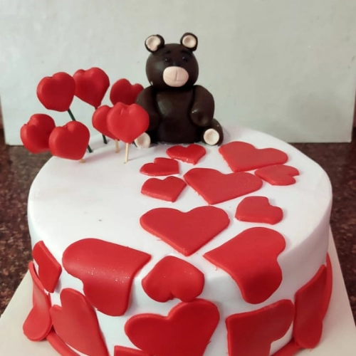 Heart Fondant Cake